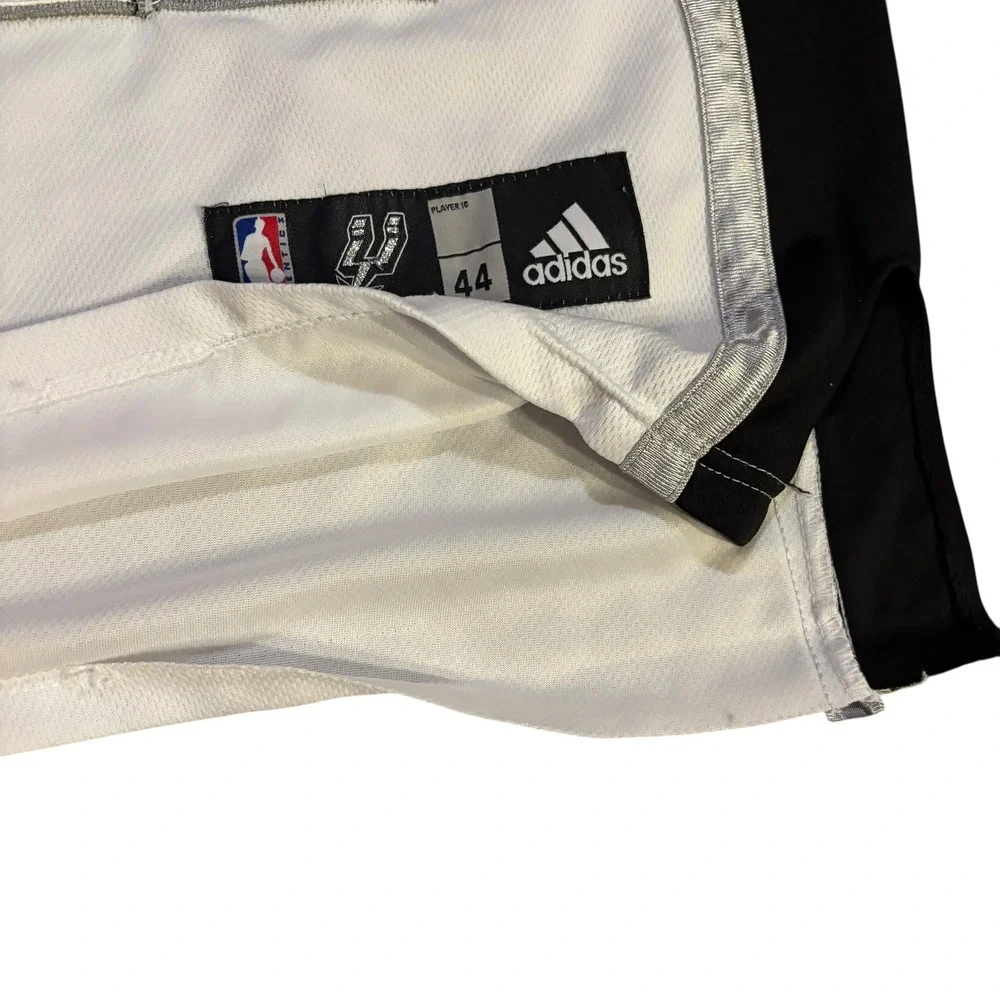Adidas San‎ Antonio Spurs Tim Duncan 21 Basketball Jersey White Mens Size 44 NBA